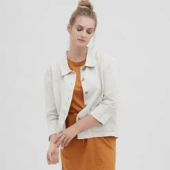 LIVING CRAFTS Onyx - Strickjacke Naturliches Leinen Fashion