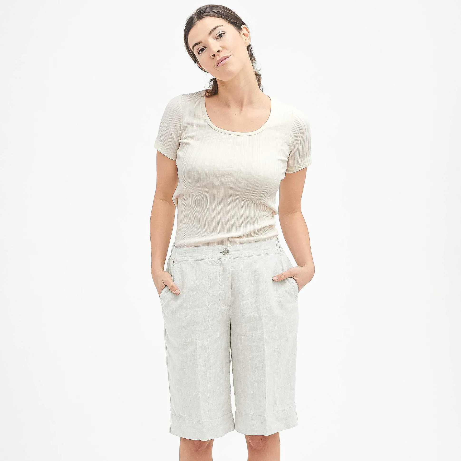 LIVING CRAFTS Opala - T-Shirt Cremefarben Outlet