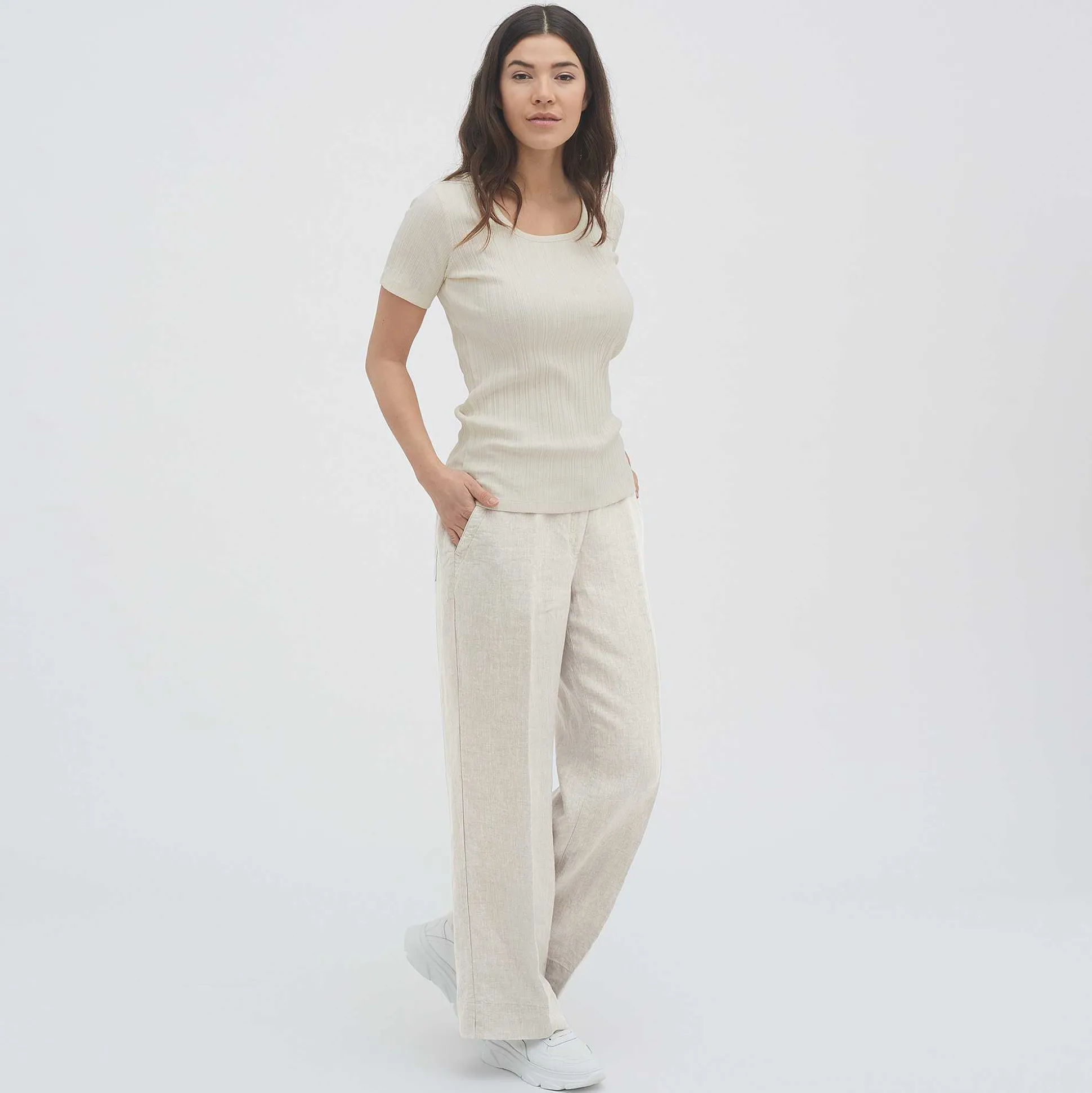 LIVING CRAFTS Opala - T-Shirt Cremefarben Outlet