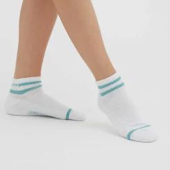 LIVING CRAFTS Orell – Hohe Sneaker-Socken, 2Er-Pack Riffgewasser/Weis Sale
