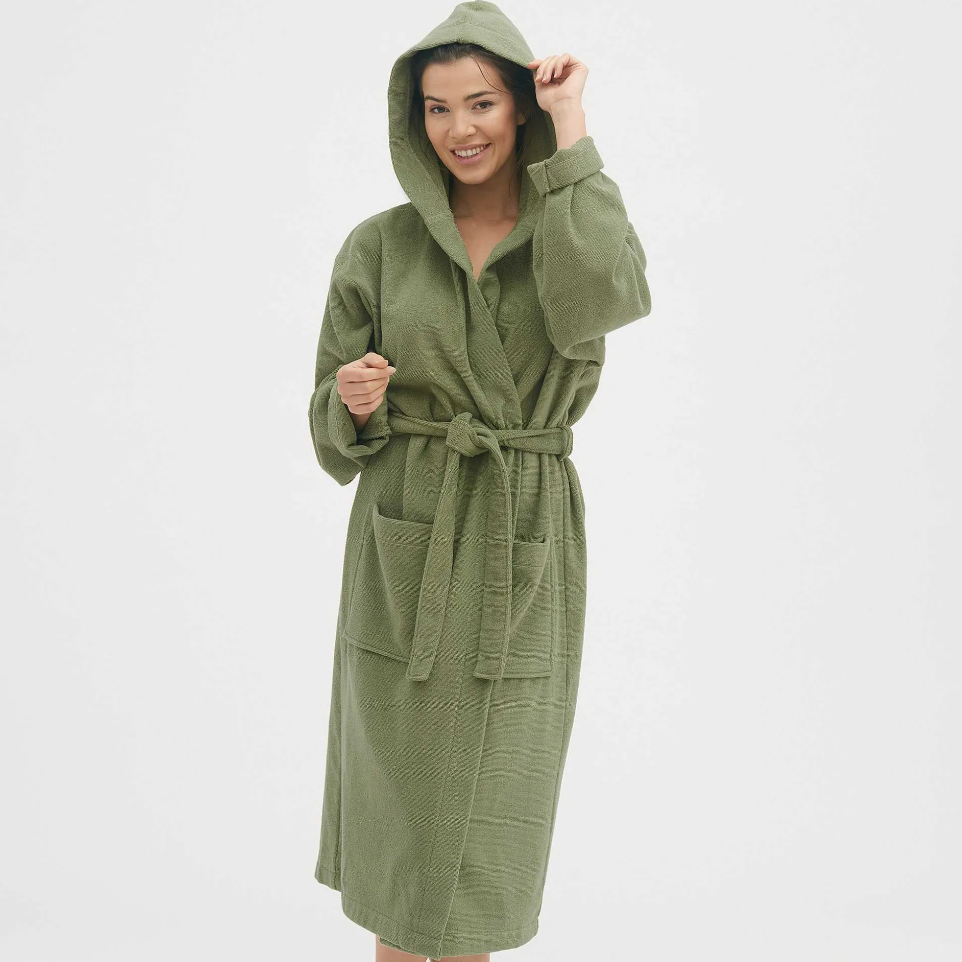 LIVING CRAFTS Orlando - Bademantel Khaki New