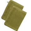 LIVING CRAFTS Orlando - Waschhandschuh, 2Er-Pack Khaki Best