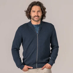 LIVING CRAFTS Paavo - Strickjacke Mitternacht Outlet