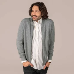 LIVING CRAFTS Paavo - Strickjacke Graue Melange Best Sale