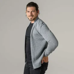 LIVING CRAFTS Paavo - Strickjacke Graue Melange Best Sale
