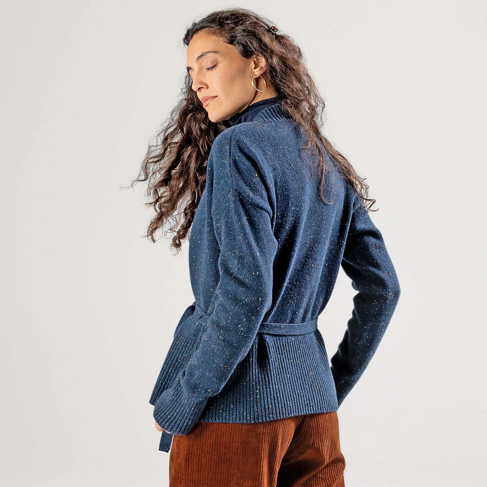 LIVING CRAFTS Pacita - Kimonojacke Tintenblau Flash Sale