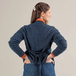 LIVING CRAFTS Pacita - Kimonojacke Tintenblau Flash Sale