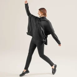 LIVING CRAFTS Paisley - Poncho Schwarz Shop