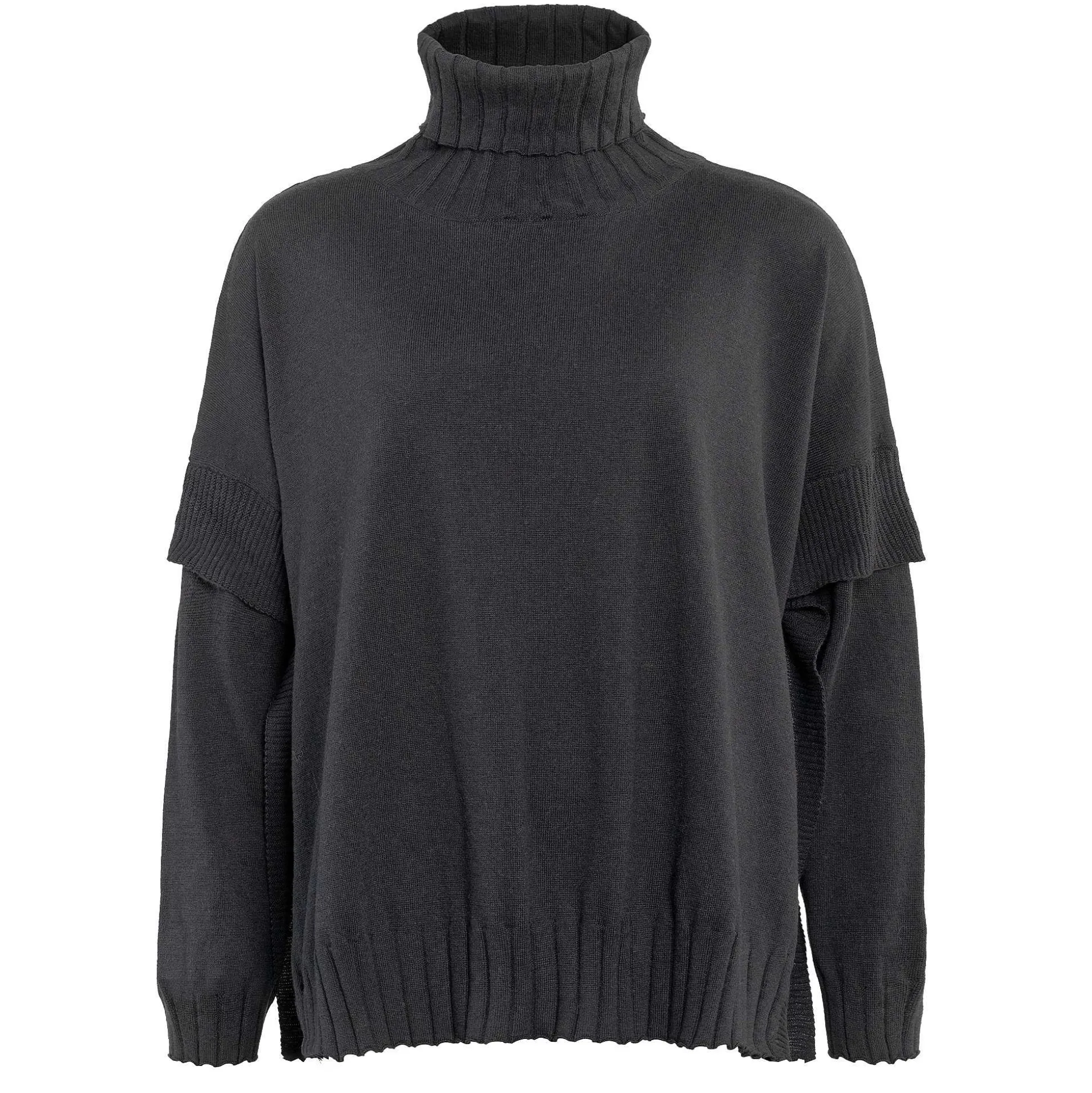 LIVING CRAFTS Paisley - Poncho Schwarz Shop