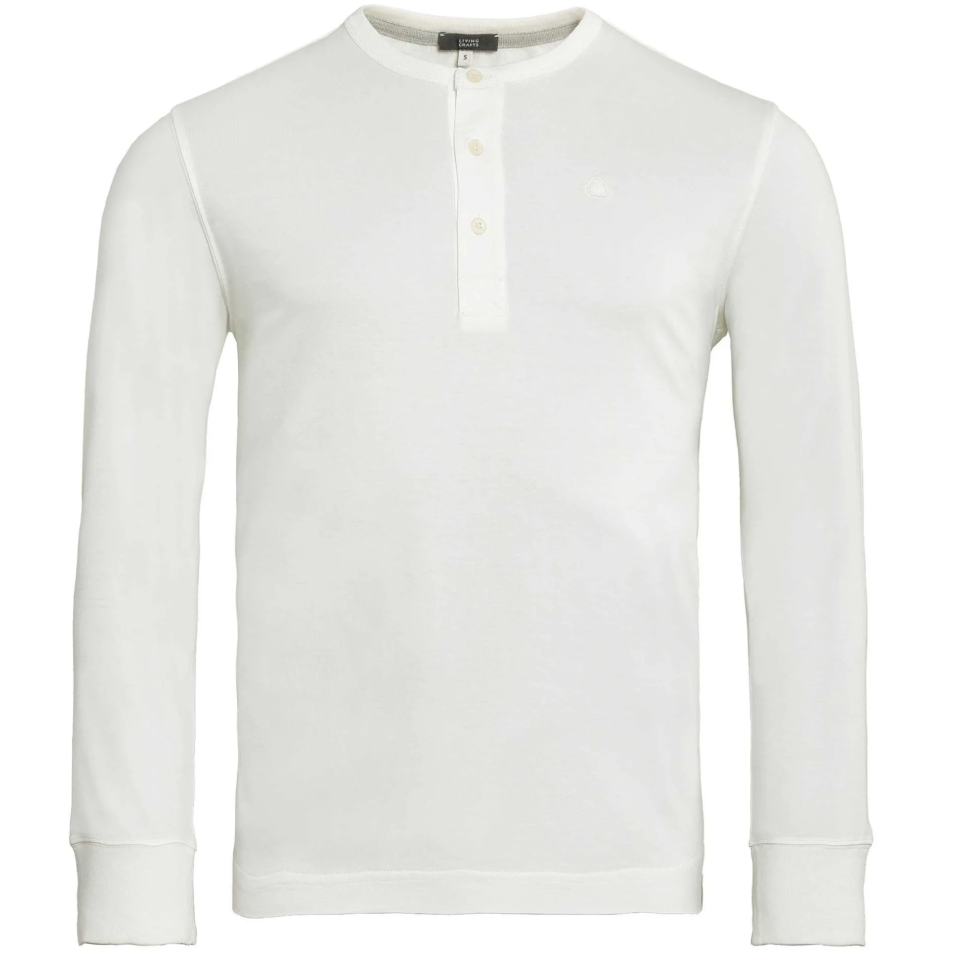 LIVING CRAFTS Paolo - Henley-Shirt Ekru Clearance