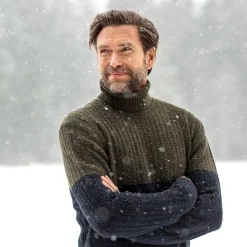 LIVING CRAFTS Patrizio - Rollkragenpullover Mitternacht Best