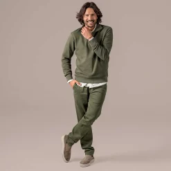 LIVING CRAFTS Paul – Chinos Dunkler Efeu Cheap