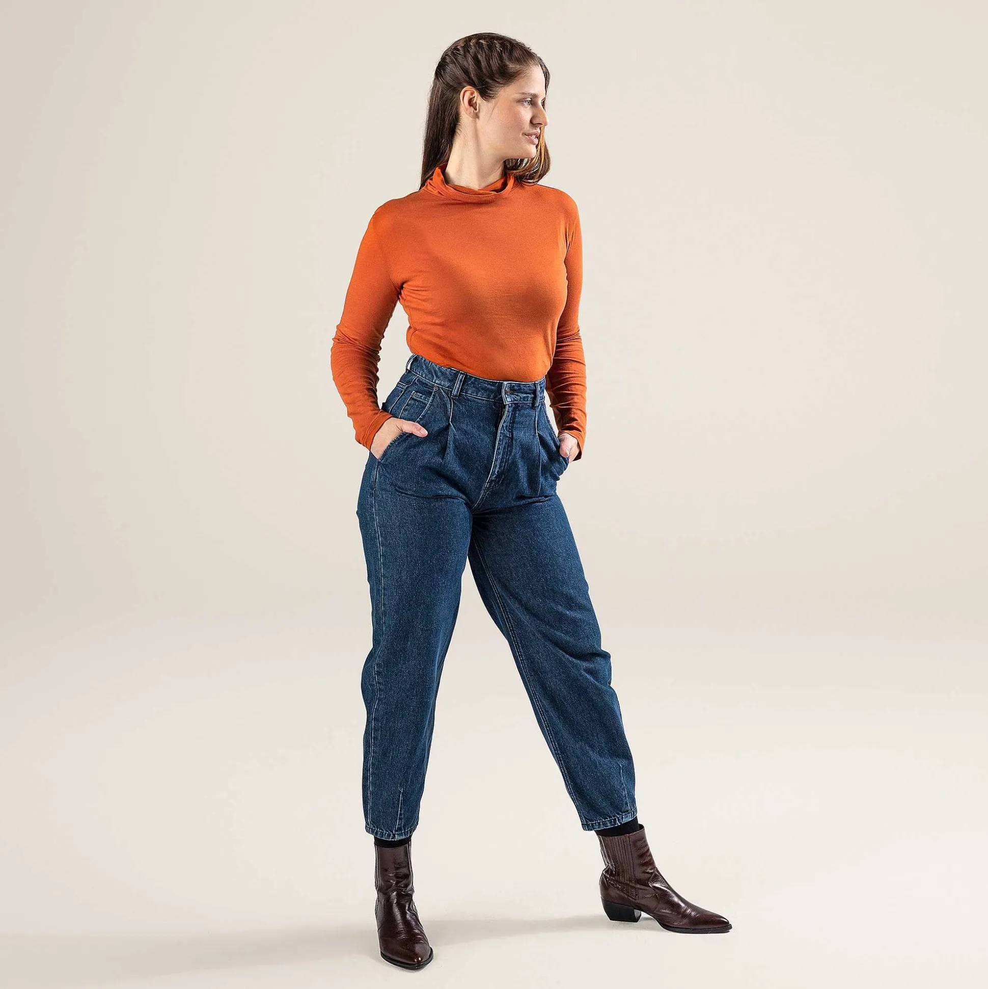 LIVING CRAFTS Pauletta - Hosen Dunkelblauer Denim Sale