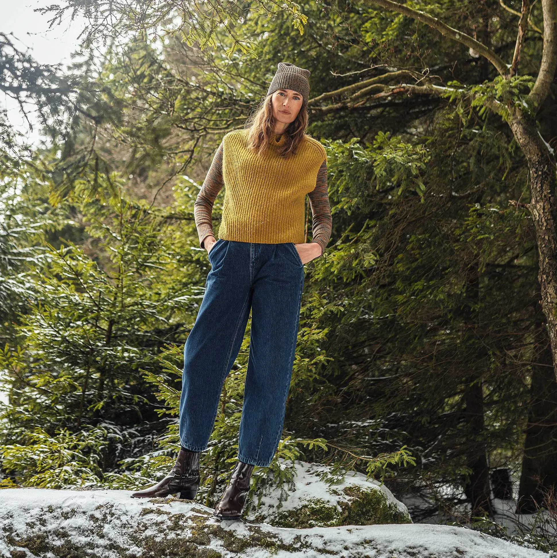 LIVING CRAFTS Pauletta - Hosen Dunkelblauer Denim Sale