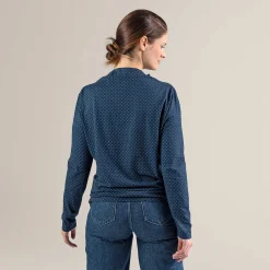LIVING CRAFTS Peja - Langarmshirt Indigo-Patch Discount