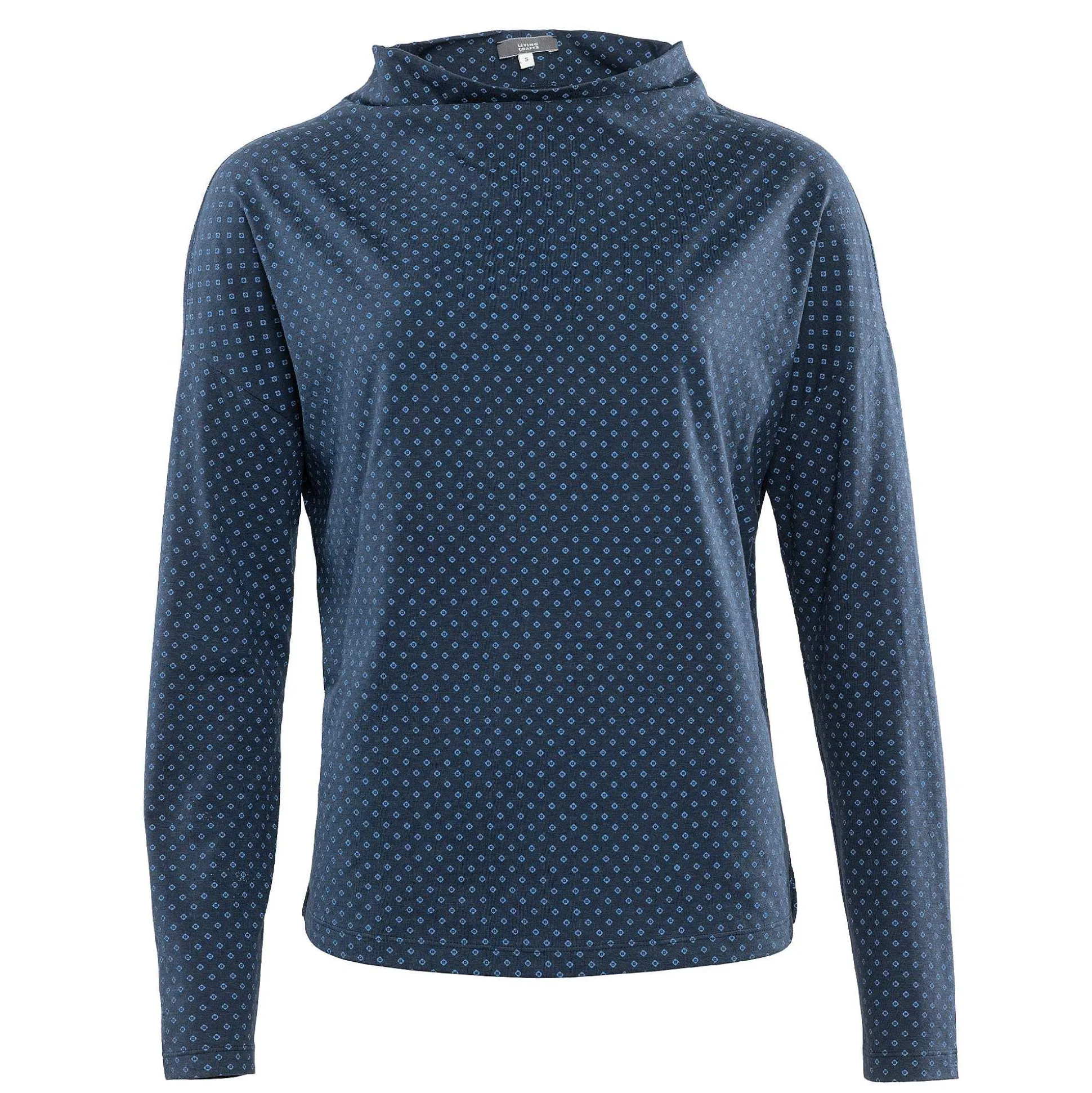LIVING CRAFTS Peja - Langarmshirt Indigo-Patch Discount