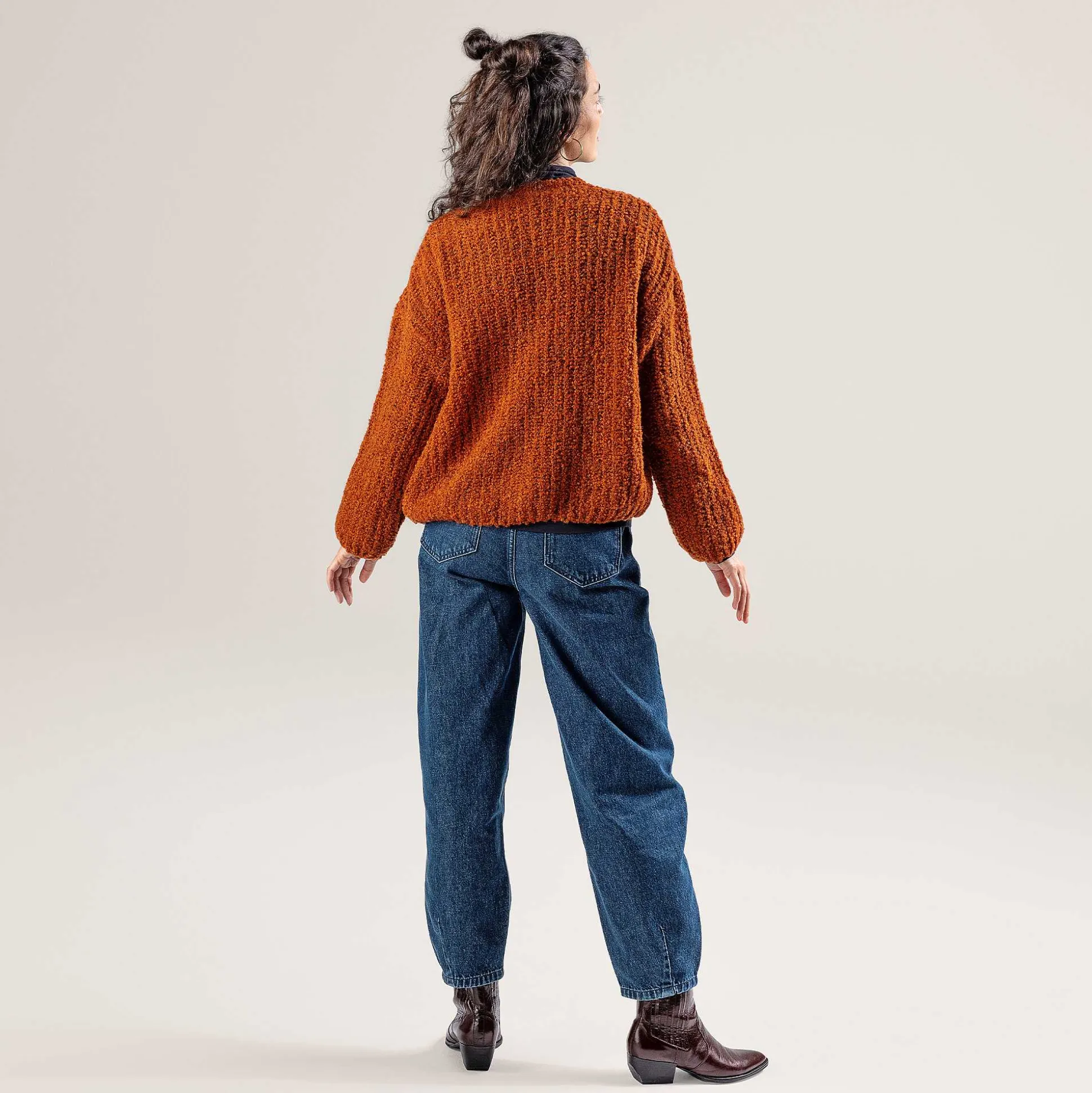 LIVING CRAFTS Perdita - Strickjacke Rost Flash Sale