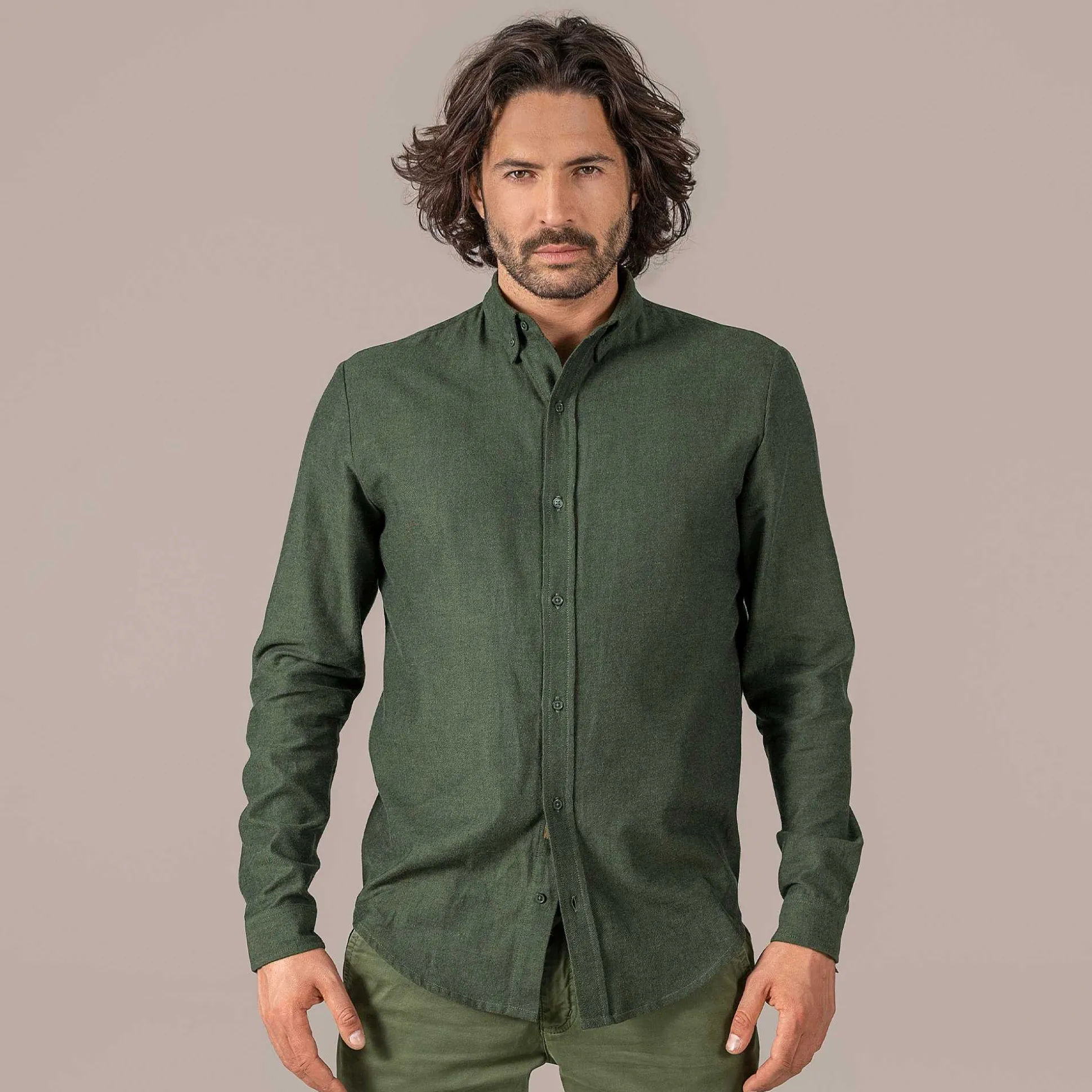 LIVING CRAFTS Pharren - Hemd Dunkler Efeu Best Sale