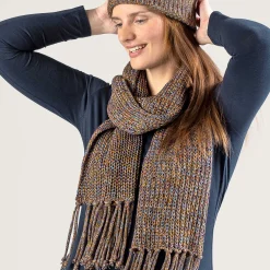 LIVING CRAFTS Phoebe - Schal Tintenblau/Rost Best Sale