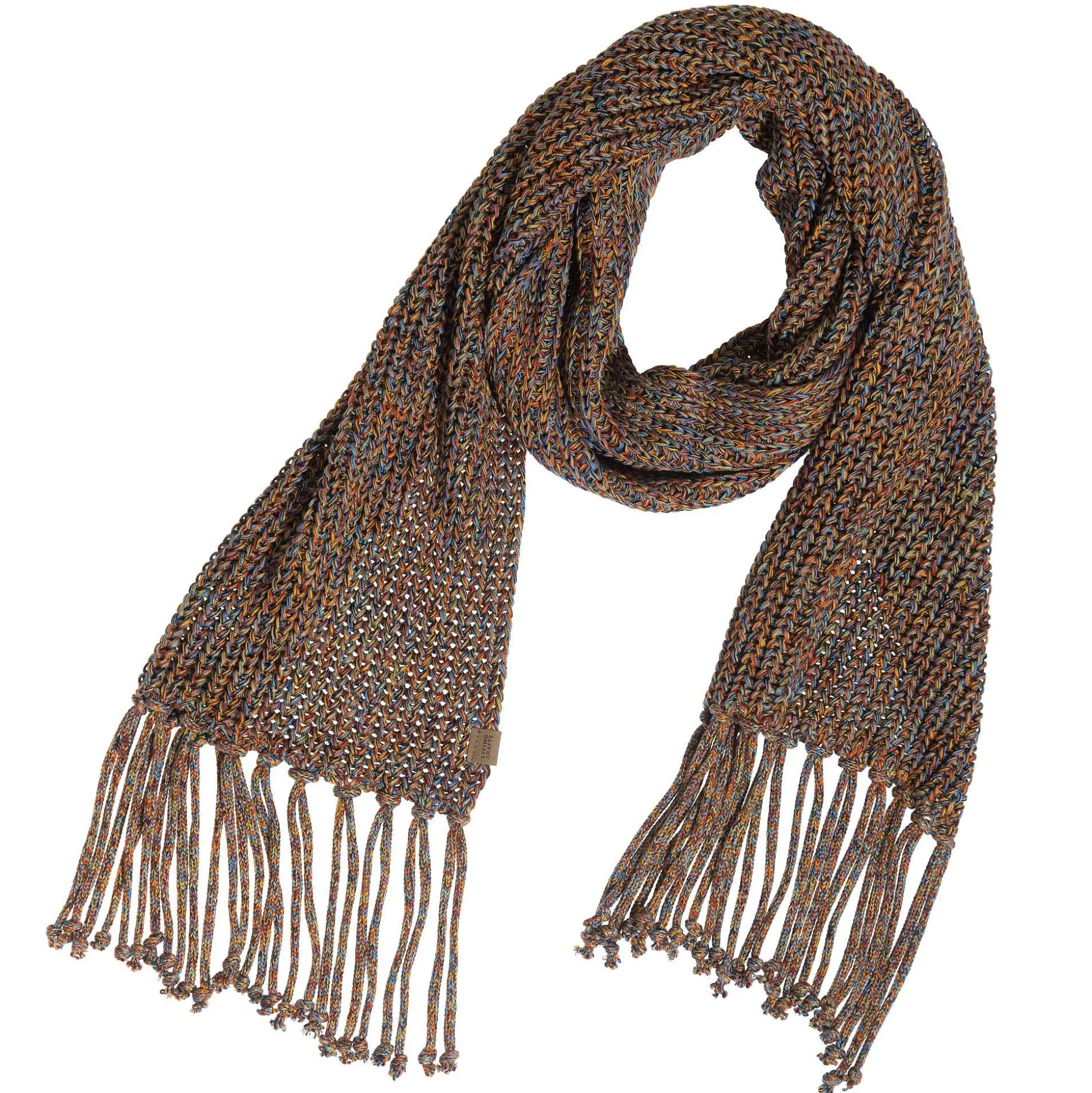 LIVING CRAFTS Phoebe - Schal Tintenblau/Rost Best Sale