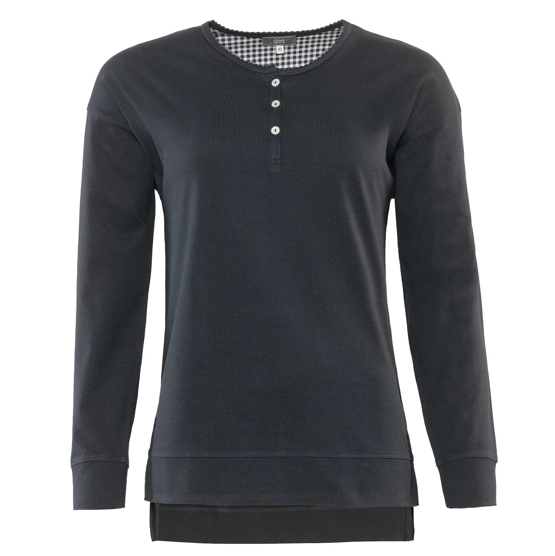 LIVING CRAFTS Pinella - Schlafshirt Schwarz Fashion