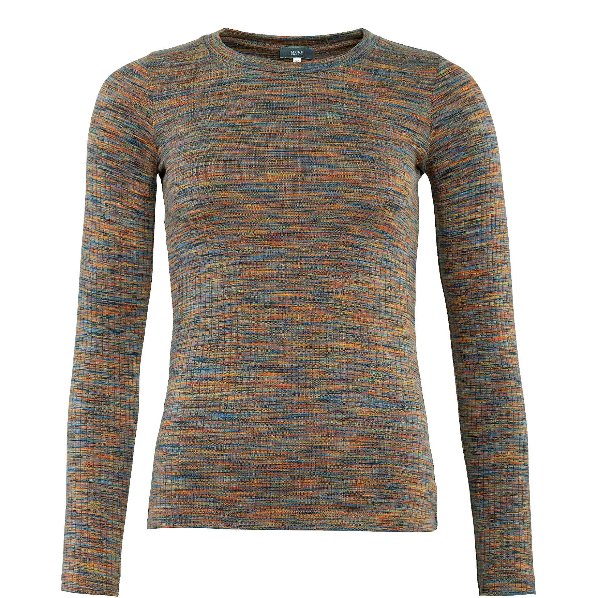 LIVING CRAFTS Prisca - Langarmshirt Tintenblau/Rost Best